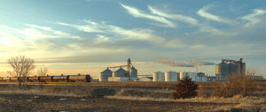 EthanolPlantWinterSunSet
